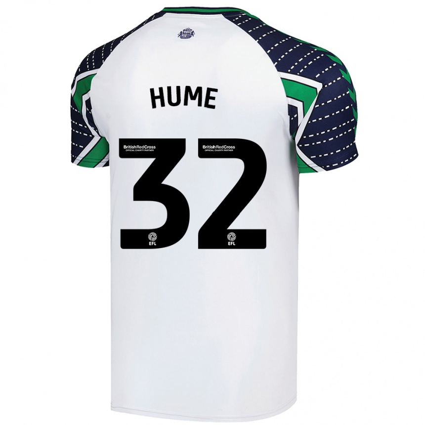 Kids Football Trai Hume #32 White Away Jersey 2024/25 T-Shirt Australia