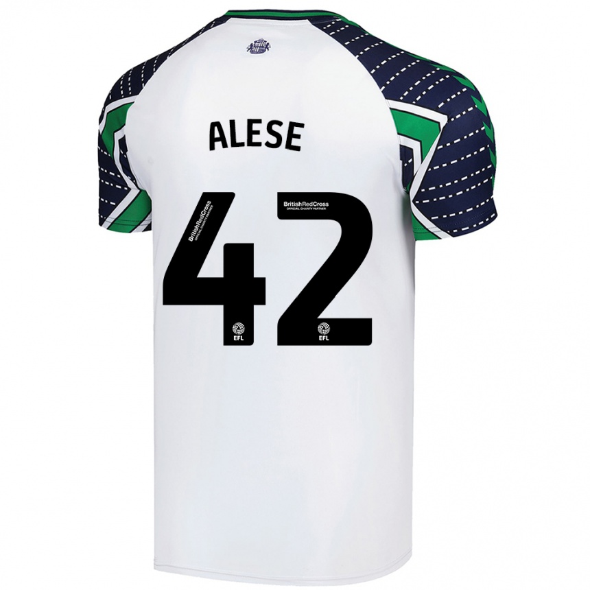 Kids Football Aji Alese #42 White Away Jersey 2024/25 T-Shirt Australia