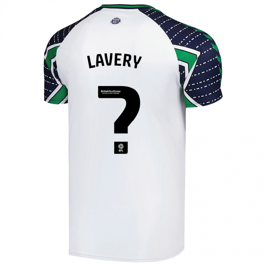 Kids Football Thomas Lavery #0 White Away Jersey 2024/25 T-Shirt Australia