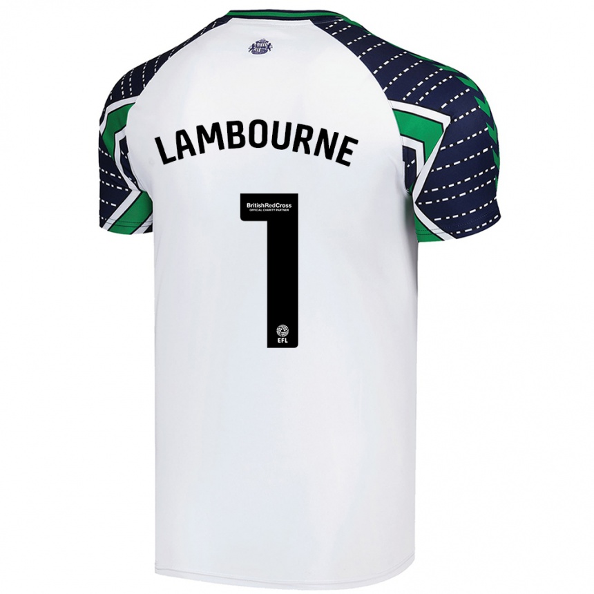 Kids Football Demi Lambourne #1 White Away Jersey 2024/25 T-Shirt Australia