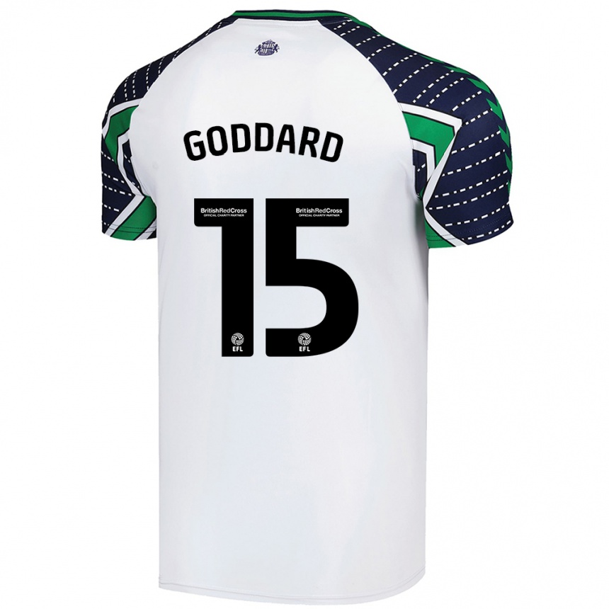 Kids Football Amy Goddard #15 White Away Jersey 2024/25 T-Shirt Australia