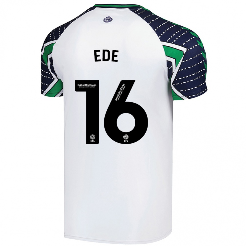 Kids Football Grace Ede #16 White Away Jersey 2024/25 T-Shirt Australia