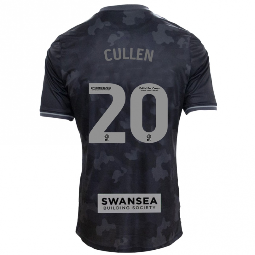 Kids Football Liam Cullen #20 Black Away Jersey 2024/25 T-Shirt Australia