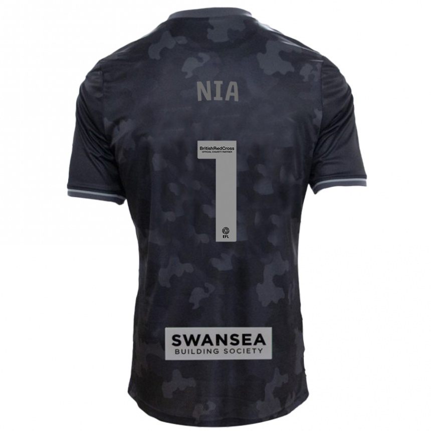 Kids Football Ffion Rees Nia #1 Black Away Jersey 2024/25 T-Shirt Australia