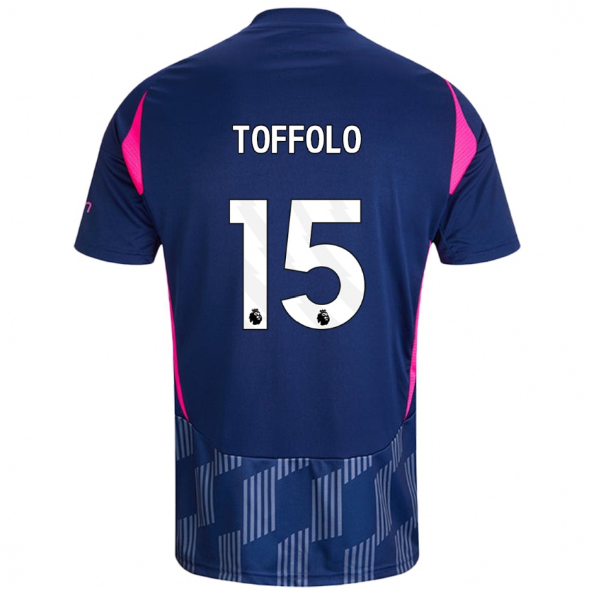 Kids Football Harry Toffolo #15 Royal Blue Pink Away Jersey 2024/25 T-Shirt Australia