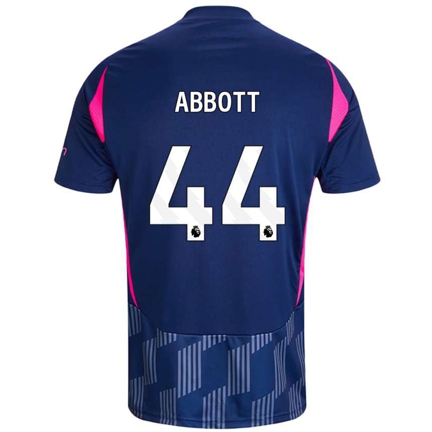 Kids Football Zach Abbott #44 Royal Blue Pink Away Jersey 2024/25 T-Shirt Australia