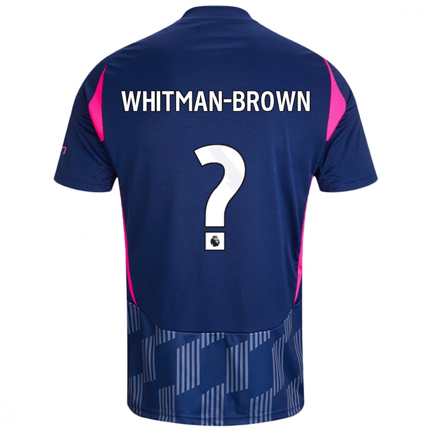 Kids Football Chae Whitman-Brown #0 Royal Blue Pink Away Jersey 2024/25 T-Shirt Australia