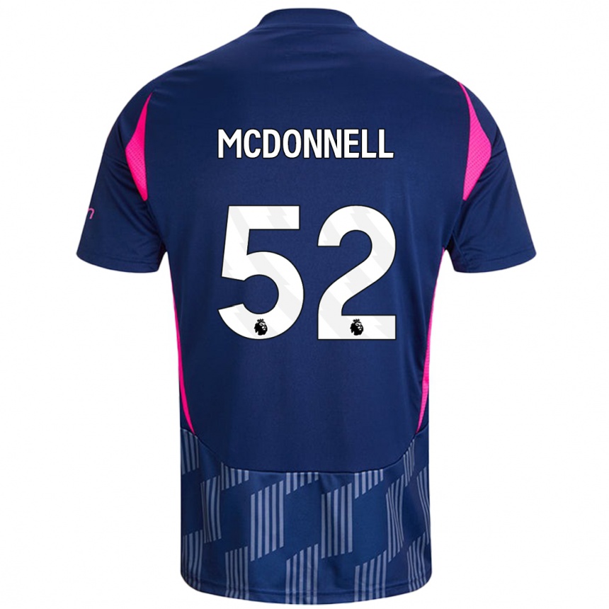 Kids Football Jamie Mcdonnell #52 Royal Blue Pink Away Jersey 2024/25 T-Shirt Australia