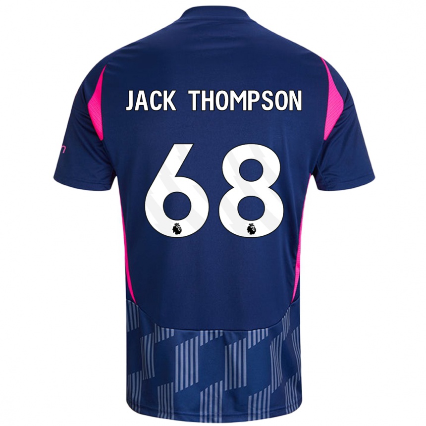 Kids Football Jack Thompson #68 Royal Blue Pink Away Jersey 2024/25 T-Shirt Australia