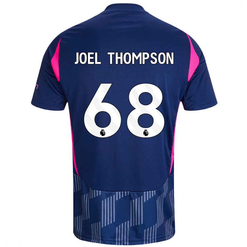 Kids Football Joel Thompson #68 Royal Blue Pink Away Jersey 2024/25 T-Shirt Australia