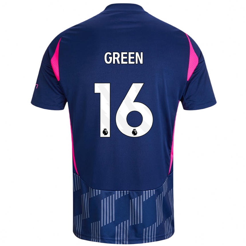 Kids Football Mollie Green #16 Royal Blue Pink Away Jersey 2024/25 T-Shirt Australia