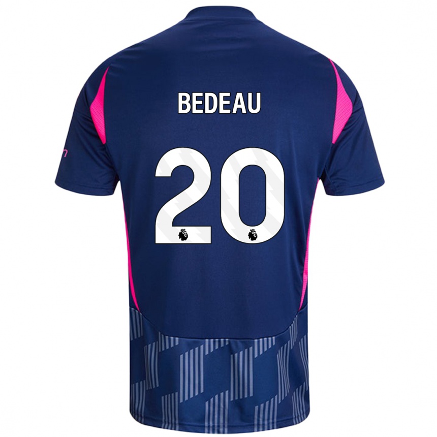 Kids Football Naomi Bedeau #20 Royal Blue Pink Away Jersey 2024/25 T-Shirt Australia