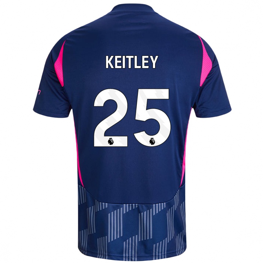 Kids Football Alice Keitley #25 Royal Blue Pink Away Jersey 2024/25 T-Shirt Australia