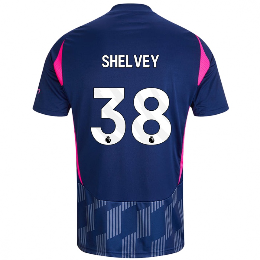 Kids Football George Shelvey #38 Royal Blue Pink Away Jersey 2024/25 T-Shirt Australia