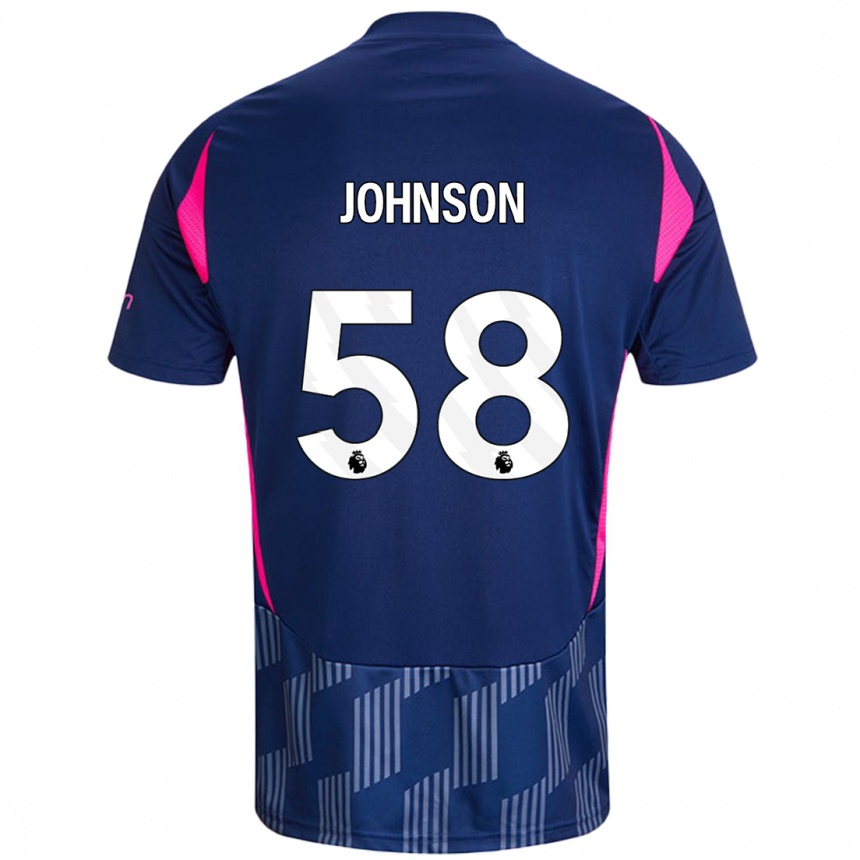 Kids Football Pharrell Johnson #58 Royal Blue Pink Away Jersey 2024/25 T-Shirt Australia