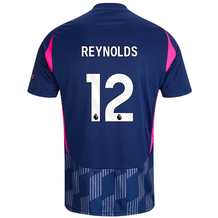 Kids Football Niamh Reynolds #12 Royal Blue Pink Away Jersey 2024/25 T-Shirt Australia