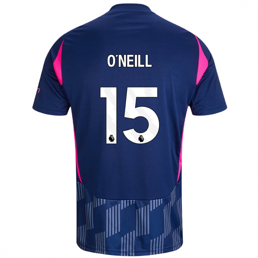 Kids Football Laura-Jayne O'neill #15 Royal Blue Pink Away Jersey 2024/25 T-Shirt Australia