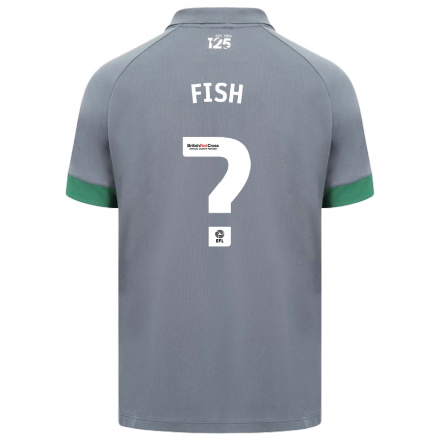 Kids Football Will Fish #0 Dark Gray Away Jersey 2024/25 T-Shirt Australia