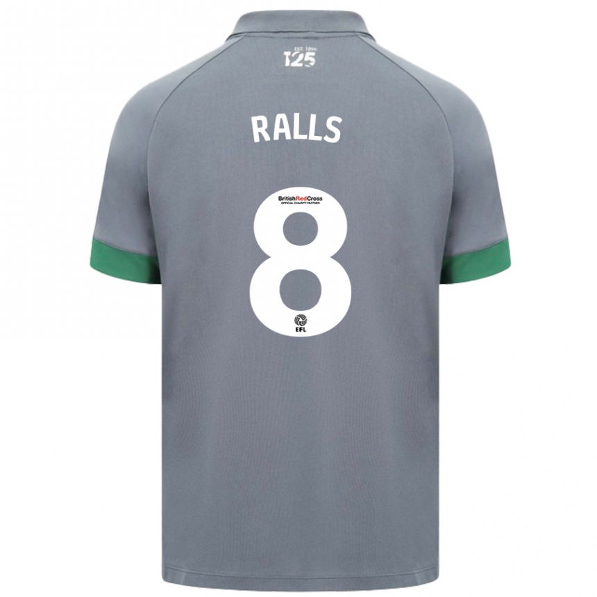 Kids Football Joe Ralls #8 Dark Gray Away Jersey 2024/25 T-Shirt Australia