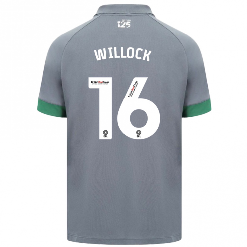 Kids Football Chris Willock #16 Dark Gray Away Jersey 2024/25 T-Shirt Australia