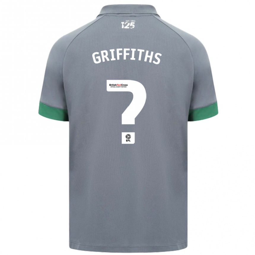 Kids Football Ewan Griffiths #0 Dark Gray Away Jersey 2024/25 T-Shirt Australia