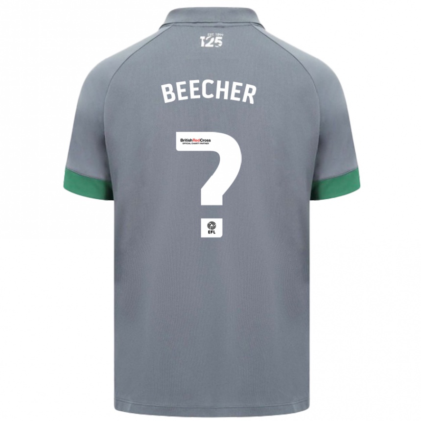 Kids Football Josh Beecher #0 Dark Gray Away Jersey 2024/25 T-Shirt Australia