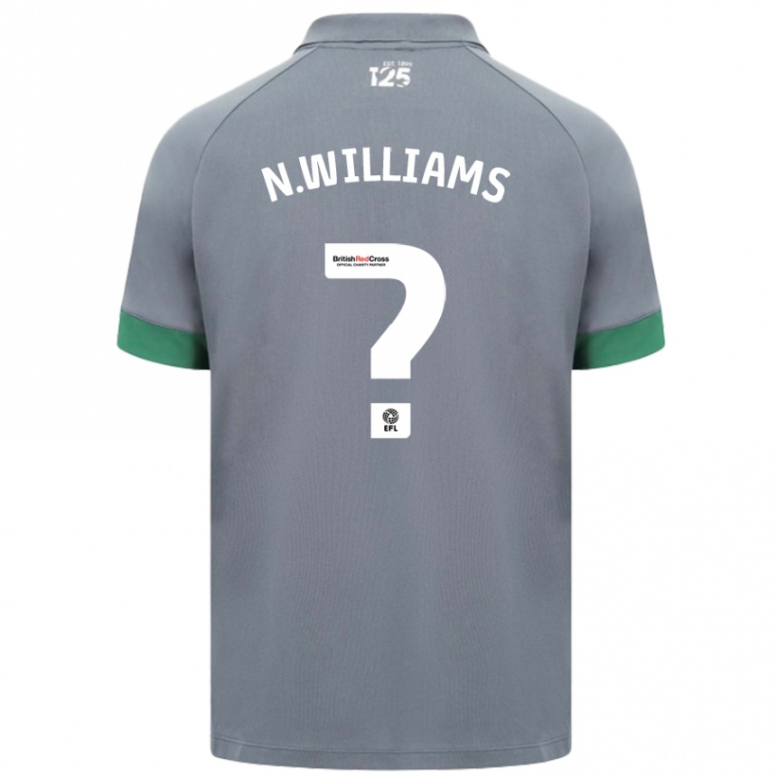 Kids Football Noah Williams #0 Dark Gray Away Jersey 2024/25 T-Shirt Australia