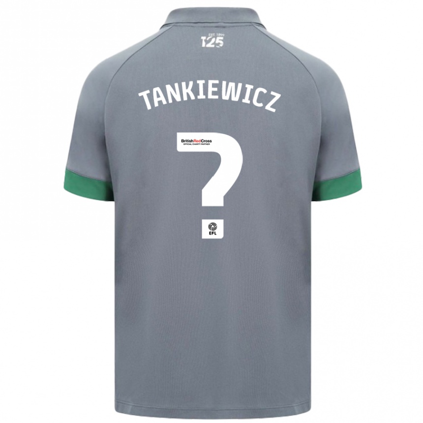 Kids Football Rob Tankiewicz #0 Dark Gray Away Jersey 2024/25 T-Shirt Australia