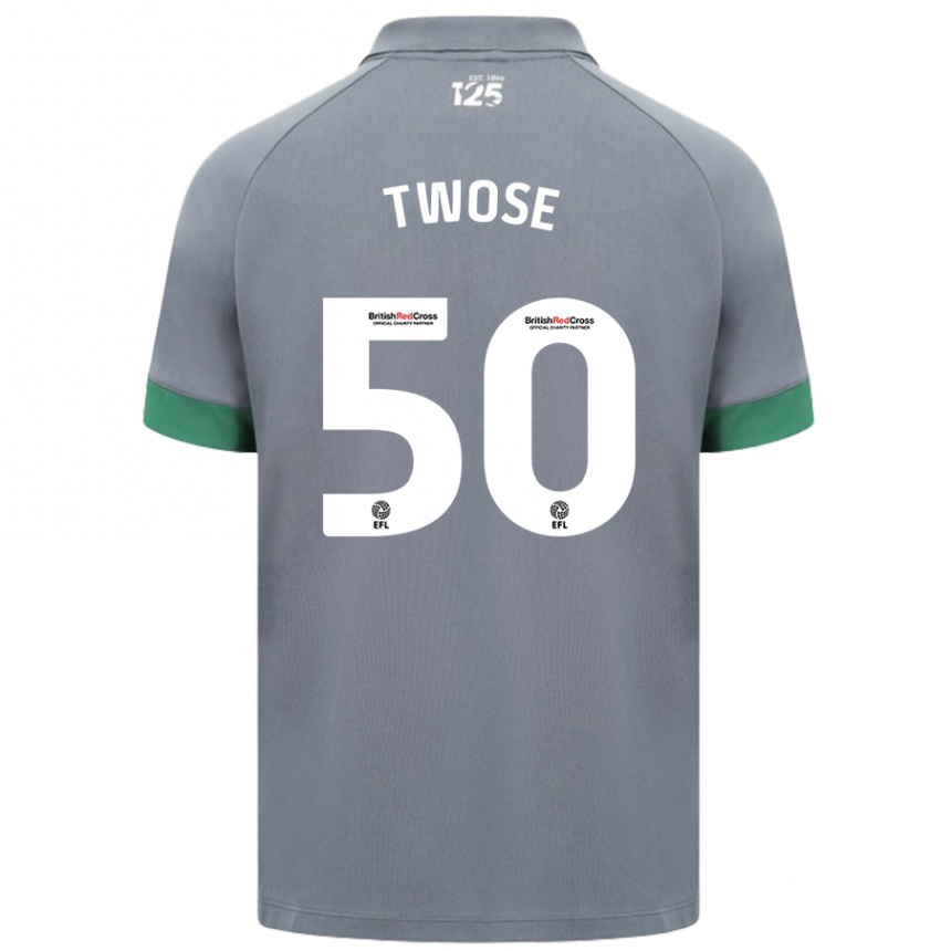 Kids Football Cody Twose #50 Dark Gray Away Jersey 2024/25 T-Shirt Australia