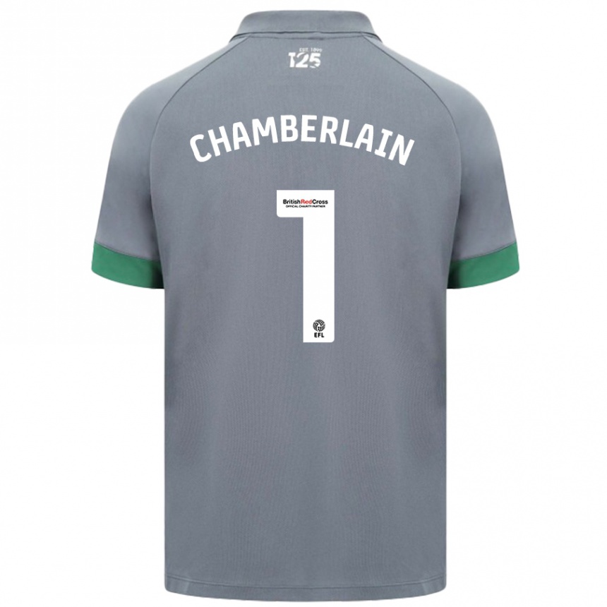 Kids Football Ceryn Chamberlain #1 Dark Gray Away Jersey 2024/25 T-Shirt Australia