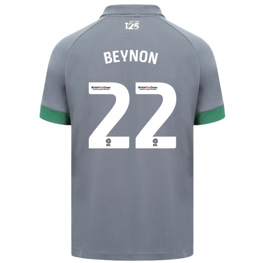 Kids Football Emma Beynon #22 Dark Gray Away Jersey 2024/25 T-Shirt Australia