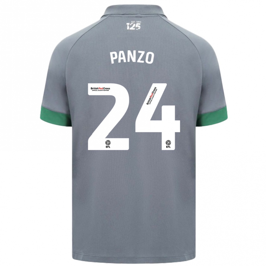 Kids Football Jonathan Panzo #24 Dark Gray Away Jersey 2024/25 T-Shirt Australia