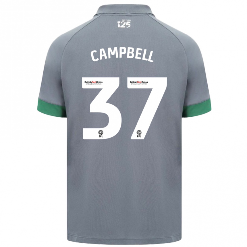 Kids Football Vontae Daley-Campbell #37 Dark Gray Away Jersey 2024/25 T-Shirt Australia