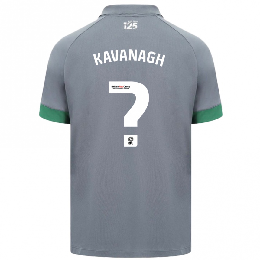 Kids Football Ryan Kavanagh #0 Dark Gray Away Jersey 2024/25 T-Shirt Australia