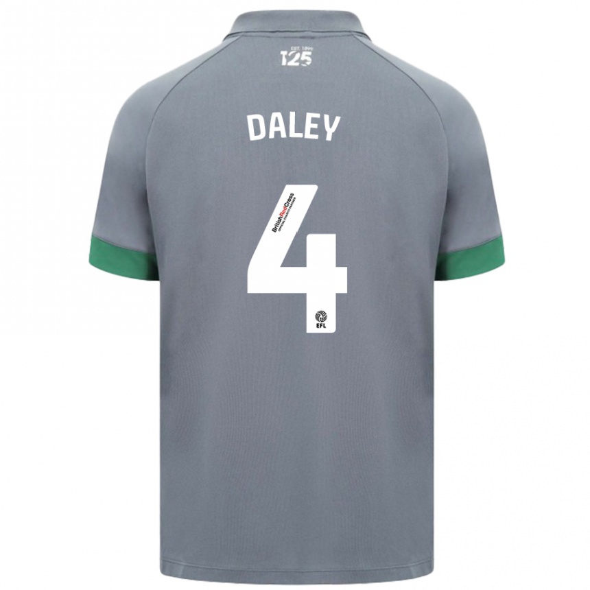 Kids Football Hannah Daley #4 Dark Gray Away Jersey 2024/25 T-Shirt Australia