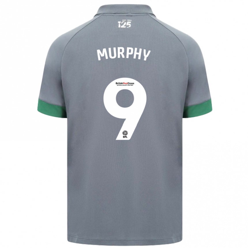 Kids Football Alana Murphy #9 Dark Gray Away Jersey 2024/25 T-Shirt Australia