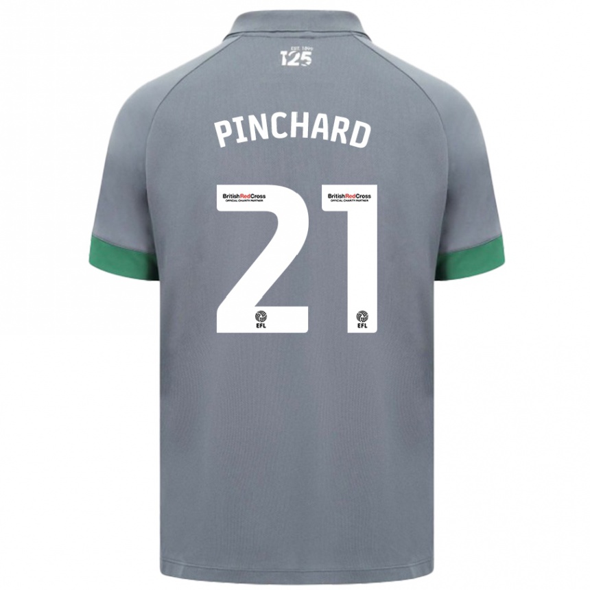 Kids Football Cerys Pinchard #21 Dark Gray Away Jersey 2024/25 T-Shirt Australia