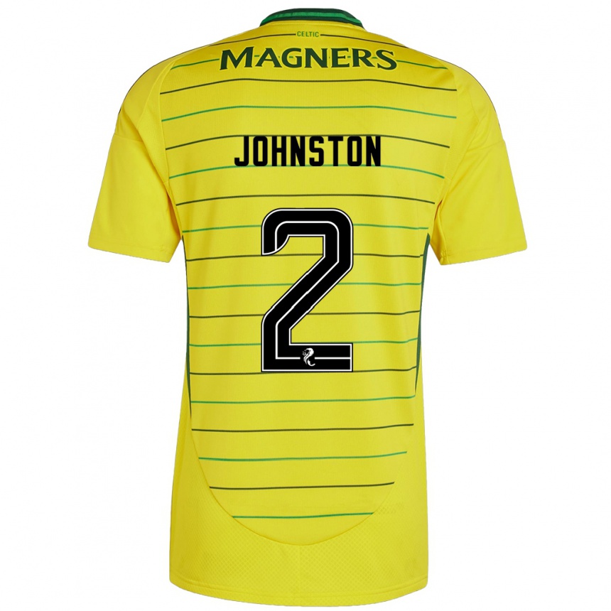 Kids Football Alistair Johnston #2 Yellow Away Jersey 2024/25 T-Shirt Australia