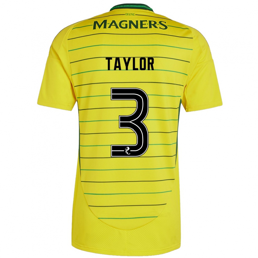 Kids Football Greg Taylor #3 Yellow Away Jersey 2024/25 T-Shirt Australia