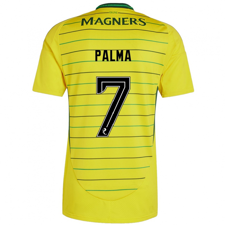 Kids Football Luis Palma #7 Yellow Away Jersey 2024/25 T-Shirt Australia