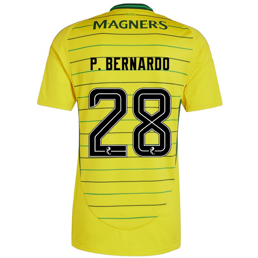 Kids Football Paulo Bernardo #28 Yellow Away Jersey 2024/25 T-Shirt Australia