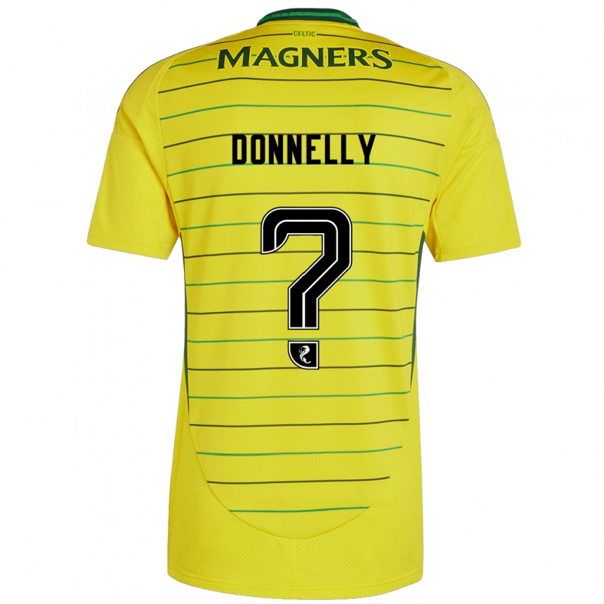 Kids Football Jacob Donnelly #0 Yellow Away Jersey 2024/25 T-Shirt Australia