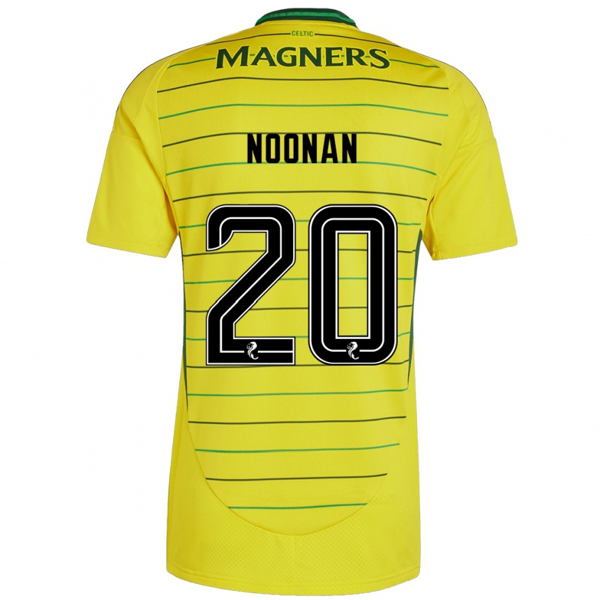 Kids Football Saoirse Noonan #20 Yellow Away Jersey 2024/25 T-Shirt Australia