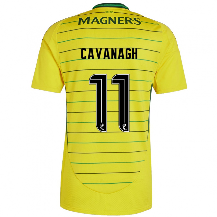 Kids Football Colette Cavanagh #11 Yellow Away Jersey 2024/25 T-Shirt Australia