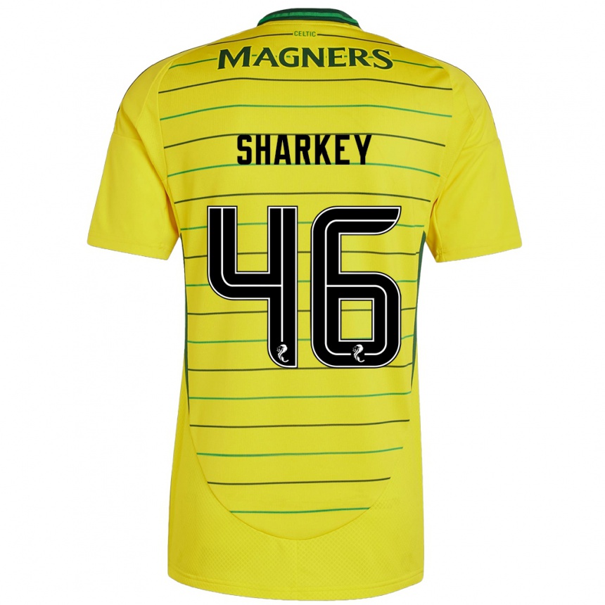 Kids Football Amy Sharkey #46 Yellow Away Jersey 2024/25 T-Shirt Australia