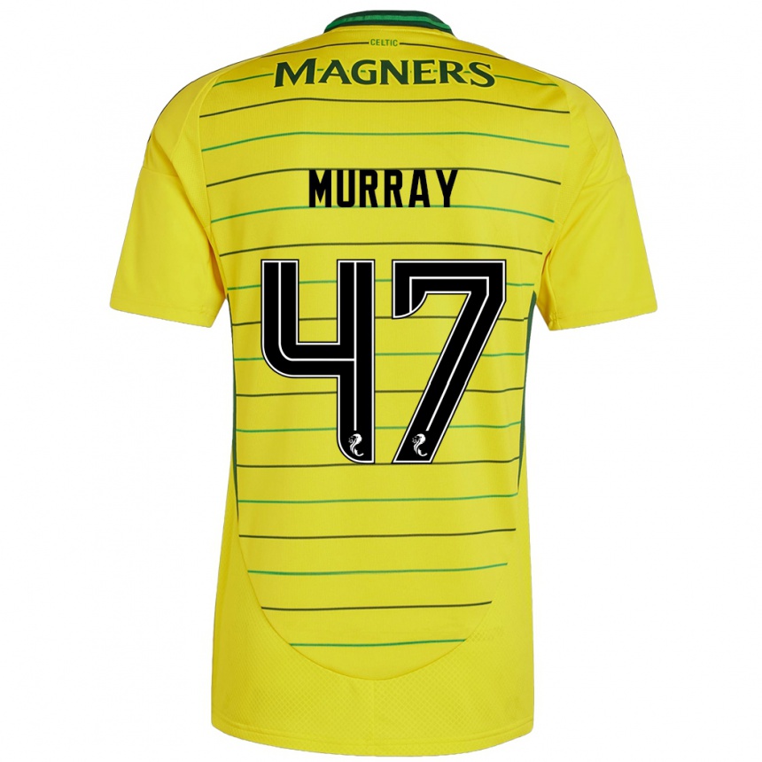 Kids Football Dane Murray #47 Yellow Away Jersey 2024/25 T-Shirt Australia