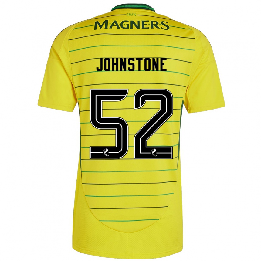 Kids Football Rachael Johnstone #52 Yellow Away Jersey 2024/25 T-Shirt Australia