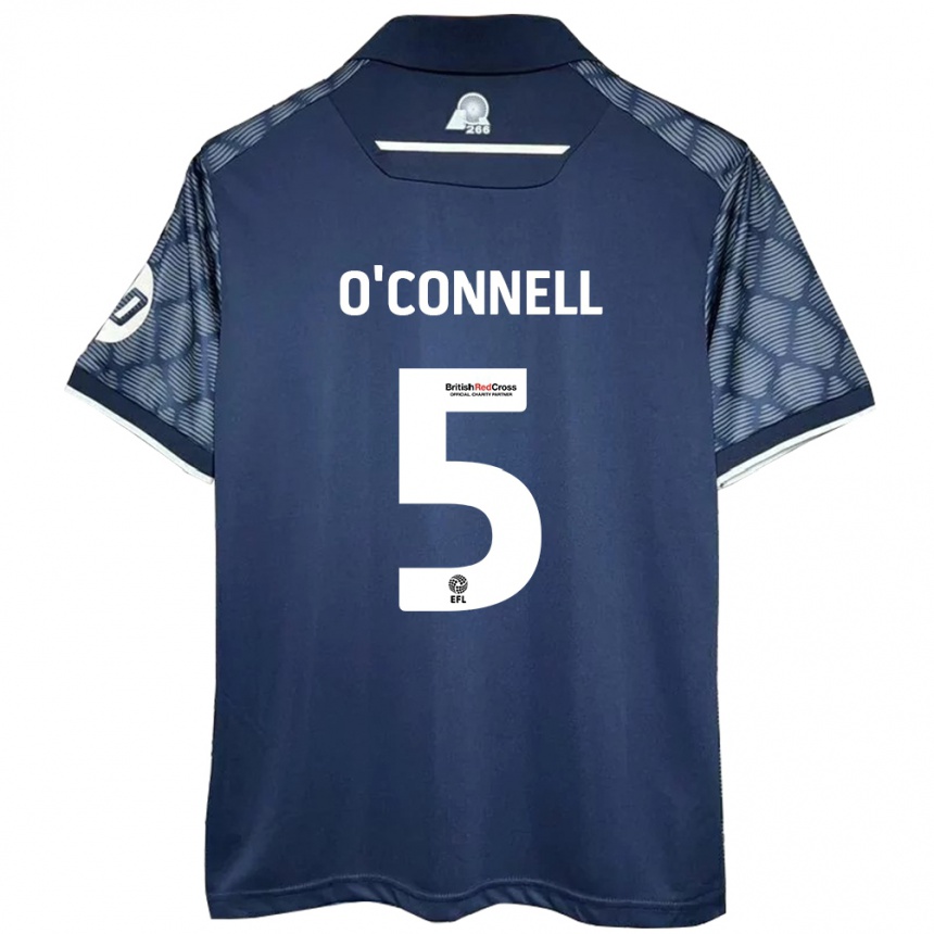 Kids Football Eoghan O'connell #5 Black Away Jersey 2024/25 T-Shirt Australia