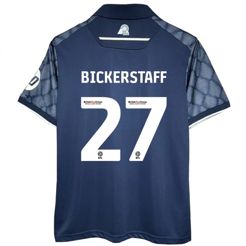 Kids Football Jake Bickerstaff #27 Black Away Jersey 2024/25 T-Shirt Australia