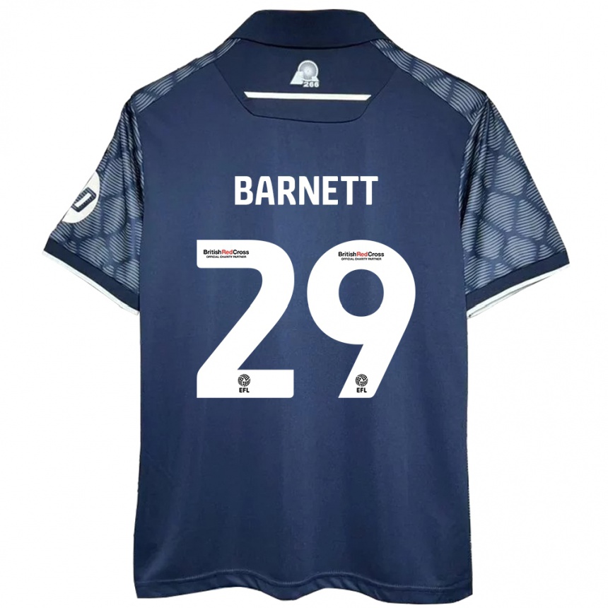 Kids Football Ryan Barnett #29 Black Away Jersey 2024/25 T-Shirt Australia